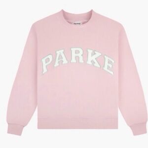 NEW Parke Varsity Mockneck Sprinkle + White L/XL